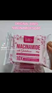 BUY 2 TAKE 3 BMRS Deep Cleansing Whitening Soap Niacinamide Glutathione Glass Skin Effect Brightening 70g for Home Daily Skincare Use