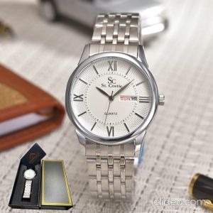 Saint Costie Jam Tangan Pria SC-RT-8037-T/H-PRIA- Stainless Steel