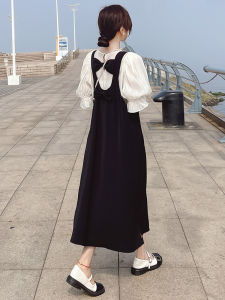 Fashionable Chiffon Two-Piece Set Summer 2025 New Style Age-Defying Strap Dress Womens Clothing Polyester Spring Launch