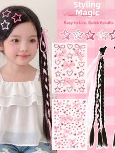 Ribboned Braids Hair Accessories Clip-on