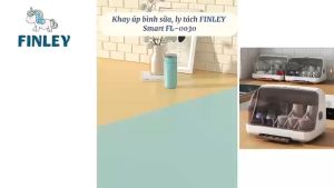 [TẶNG CỌ RỬA BÌNH SỮA] Giá / Khay úp bình sữa chén dĩa ly tách nhựa PP cao cấp có nắp đậy Finley