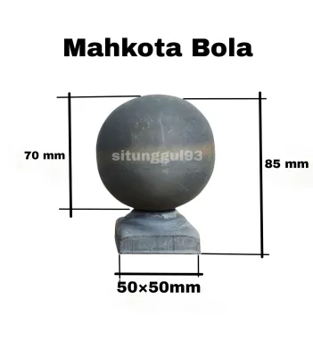 mahkota bola besi plat ornamen dan aksesoris pagar tralis balkon ranjang untuk hollow