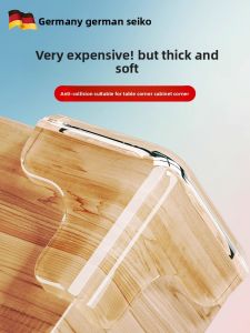 MONLEYTA | German Anti-Collision Corner Protector Transparent Silicone Table Corner Guard For Children Tea Table Cabinet Furniture Right Angle