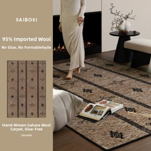 SAIBOSI | Wool Handwoven Adhesive-Free Carpet