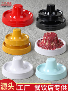 จานมีเม็ดสีมันสำหรับเครื่องครัวสไตล์จีนแบบใช้ในธุรกิจ ขนาด 9 นิ้ว จานแบบร้อน จานมีเม็ดสีมันสำหรับใช้ในธุรกิจ