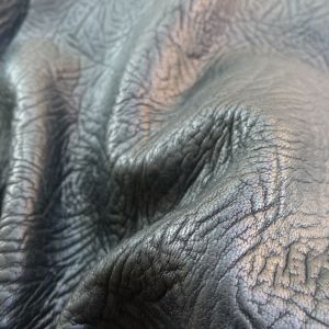 Genuine Leather Sheep Shark Tree Skin Pattern Black Wallet Material Notebook Strap Mobile Phone Case Fabric Modern Style DIY