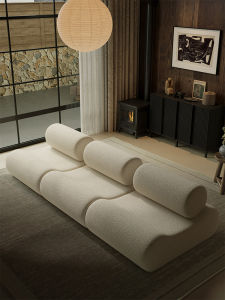 Luxurious Straight Row Sofa Rest Area Reception Creative Clothing Store Beauty Salon Homestay Office Club Business Guest