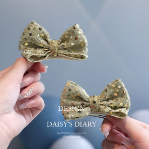 Princess Style Girls Hair Clips Sparkling Butterfly Knot Cute Top Hair Accessories Little Girls Hairpins Fashionable Headwear