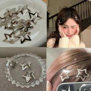 🔥Sweet Star Hair Clip Cute Girl Y2K Metal Five-point Star Hair Pin Cool Versatile Hair Clip LovelylifeFu👍