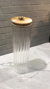 TGM Toples Kaca Borosilikat Storage Serbaguna Tutup Kayu Premium 30 CM