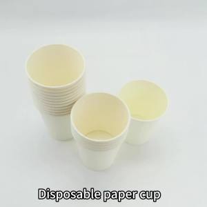 100PCs Disposable Paper Cups 200ml 250ml Juice Drinking Coffee Paper Cup Hotel Restaurant Paper Cup Supplies