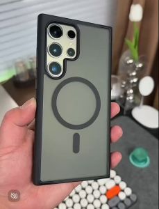 Case S25ultra / S24ultra เคสผิวด้าน เคส แม่เหล็ก ชาร์จได้ สำหรับ SAMSUNG S25FE S21 S25 ultra FE S21Ultra S22 S22Plus S22Ultra S23 S23Plus S23Ultra S24 S24ultra S24plus S23ultra S23FE S24FE S25 S25Plus S25ultra A06 A16 A26 A36 A56 A55 5G เคสมือถือ