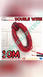 Universal Double Wire 10Meter Speaker Cars Motorcycle Electric Wire Cable 2Pin Red/Black Connector For Led Light