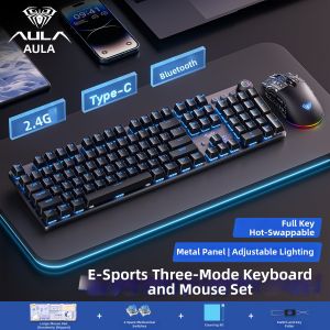 AULA | Triple Mode Bluetooth Wireless Mechanical Keyboard