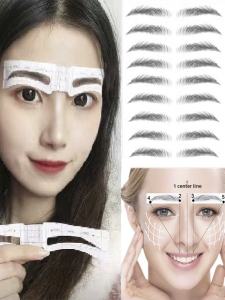 6D Simulation Eyebrow Stickers Disposable Korean 3D Lazy Waterproof Eyebrow Covering Paper Eyebrow Shaping And Fixing Tattoo Stickers