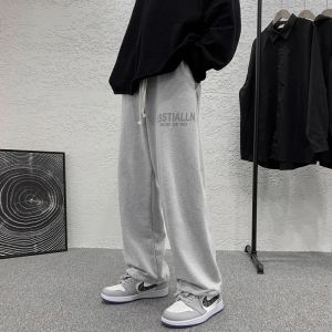 กางเกงคนอ้วนผู้ชายกางเกงเก้าส่วนทรงหลวมไซส์ใหญ่สำหรับฤดูใบไม้ผลิและฤดูร้อน INS กางเกงกีฬาขาจั๊มแบบลำลองผ้ายืดสำหรับคนอ้วน300กก.