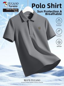 TUCANO | Cool Ice Silk Loose Breathable Sun Protection Mens Polo Shirt