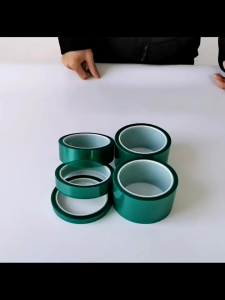 PET GREEN HIGH TEMPERATURE MASKING TAPE 0.08MM X 66M l TAPE PENUTUP