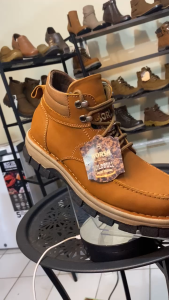 Borsa Sepatu Boots Kasual Pria Laki Kulit Asli Stalwart