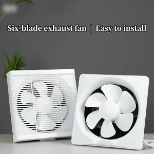 12/10/8 Inch Exhaust Fan Wall mounted Ventilation Strong Wind Quiet Kitchen Bathroom Office Louve Exhaust Fan