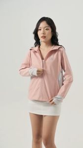 Áo Khoác Chống Nắng Nữ COUPLE TX - Áo Khoác Chống Tia UV Pro Phối Màu Áo Khoác Dù Có Nón Có 2 Túi Trong Form Rộng WOK 2061