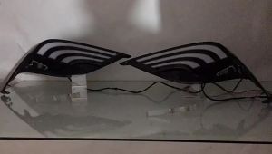 Suitable for Toyota 18-19 ELFA Alpha Alphard Horn Modification LED Daytime Running Lamp Three-Color Fog Lamp