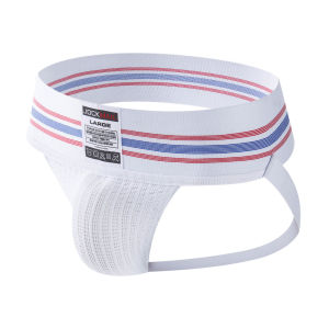 Mens Athletic Supporter Jockstrap 3 นิ้วกว้างเข็มขัดออกกําลังกาย Jock สายคล้องสั้นยืดตาข่ายกระเป๋าเซ็กซี่ชุดชั้นในเกย์