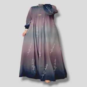 TERPOPULER | Gamis Anak Muslim Gradasi Ceruty Babydol Free Hijab Anak Usia 1-8 Tahun  Dress Syari Setelan Panjang