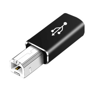 NNBILI USB B Male to Type C Female Adapter for Scanner Printer Converter Type C Transfer for Printer MIDI Controller Keyboard