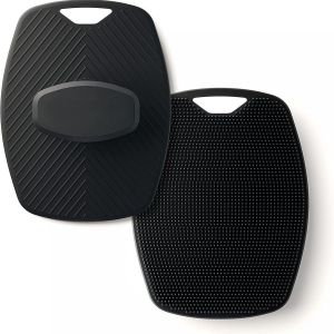 Exfoliating Silicone Brush Cleanser No Slip Handle Body Scrubber Cleans and Massages Skin Bathroom Accessories Bath Brush