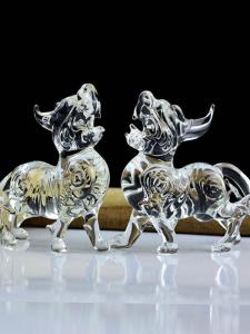 Crystal Wealth Attracting Xi Wang Statuette Office Desk Decorations Living Room Opening Business Front Desk Cashier Decor