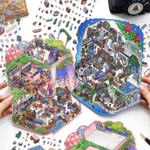DIY Relaxing Miniature Scene Decorative Stickers