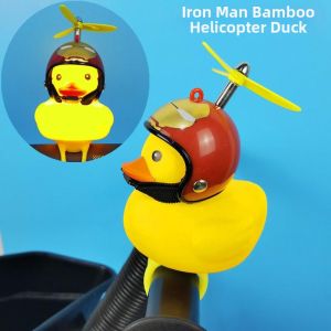 CHELINI | Cute Duck Bicycle Accessories Decorations Horn Bell Light