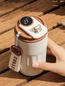 Cốc Cà Phê Cách Nhiệt Bằng Thép Không Gỉ 316 Thông Minh Dành Cho Nữ Cốc Nước Di Động Đẹp Mắt Cốc Đựng Nước Đi Kèm Ba Nắp