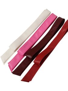 Soft Double-Sided Sheepskin Wide Belt No Buckle for Women Coat Windbreaker Leather Jacket Fur Soft Belt Butterfly Knot