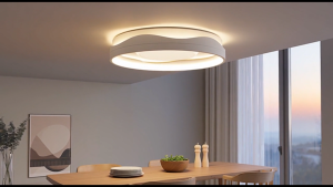 [Jumei] โคมไฟเพดาน LED - โคมไฟเพดานปกป้องดวงตาแบบฟูลสเปกตรัม - โคมไฟห้องนั่งเล่นระดับไฮเอนด์ - โคมไฟหลักสไตล์ครีมหรูหราท