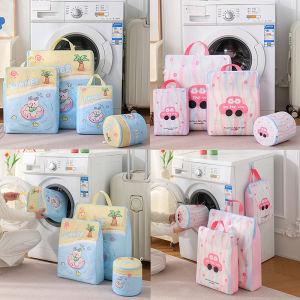 3D Laundry Bags Exquisite Cartoon Print Travel And Laundry Use Clothes Storage Bags Machine Wash Anti-deformation Pouch For Bra