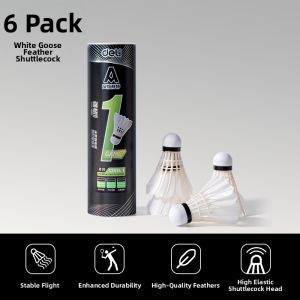 De Li | Durable Goose Feather Badminton 12pcs
