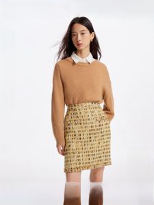 Vero Moda | Elegant Autumn High-Waist Tweed Skirt