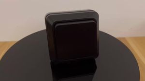 Black EU Standard 1 Gang 1 Way Wall Mounted Button Light Switch On/Off Flame Retardant Spray Plastic Classic Surface Switch Way