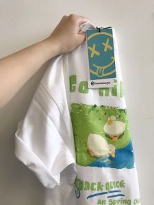 Áo Thun Tay Ngắn Màu Trắng Cỡ Lớn Mùa Hè Cho Nữ Dáng Rộng Phong Cách Đường Phố Chất Liệu Cotton 100% Áo Thun Thường Ngày