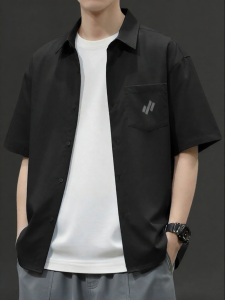 Jeanswest | Cool Feel Short Sleeve Black Shirt