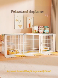 Greenpets cat cage fence small dog cage Single or double layer Double doors Sturdy and durable