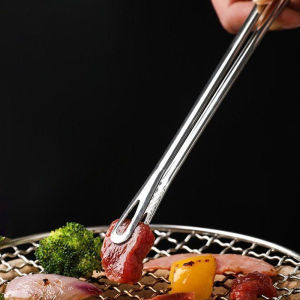 316L Stainless Steel BBQ Tongs Heatproof Anti-Slip Cooking Clips for Steak Grill Buffet Kitchen Multi-Purpose Food Tongs