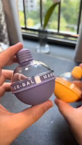 Ice Cube Mold Round Ice Hockey Premium Silicone Ice Sphere Molds Seamless 2.5in Ice Balls Kitchen Must-Have for Chilled