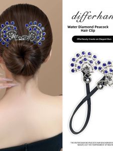 Kẹp Tóc Hình Đuôi Công Sang Trọng