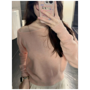 HUOLISI | One-Shoulder Asymmetric Sweater