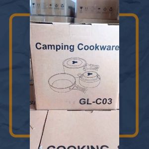Paket Lengkap Alat Masak Camping + Kompor Nesting Cooking Set 17 PCS - Hijau
