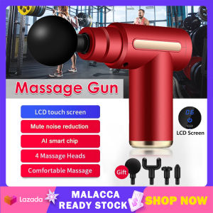 Mini Massage Gun Body Basic Massage Gun LCD Screen Portable 6 Speeds Strong Vibrator Rechargeable Muscle Relax Massage Machine