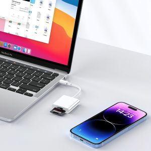 Đầu đọc thẻ nhớ SD TF Type-C (điện thoại Android IOS) cho Thẻ nhớ máy ảnh máy tính-HAUSE